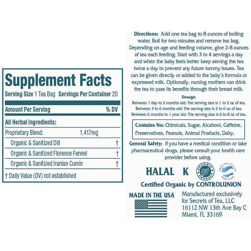 🌿 Baby Colic Tea – Gentle Colic & Gas Relief for Little Tummies