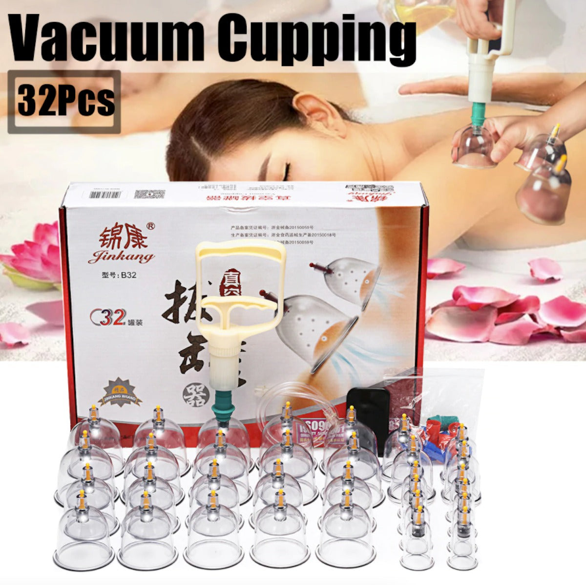 Premium Massage Cupping Therapy Set 32 PCS
