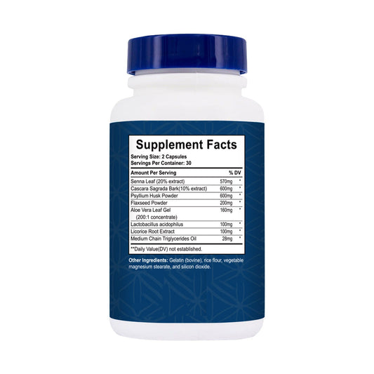 Cleanse & Detox Capsule With Senna Leaf Supports Digestive Health 60